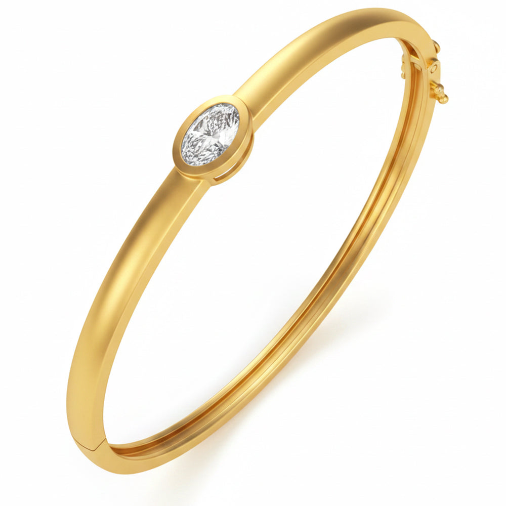 2.00ct 14K Yellow Gold Diamond Bracelet 7"