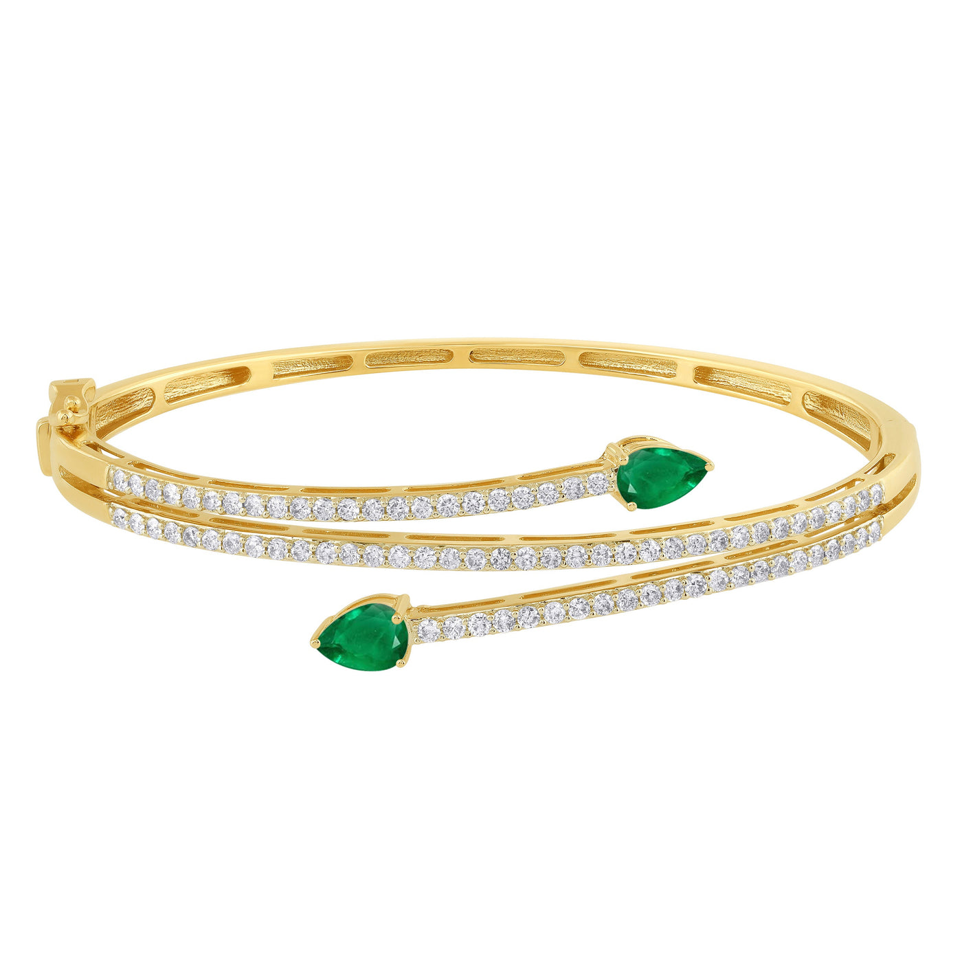 1.98ct 14K Yellow Gold Diamond Bracelet 7"
