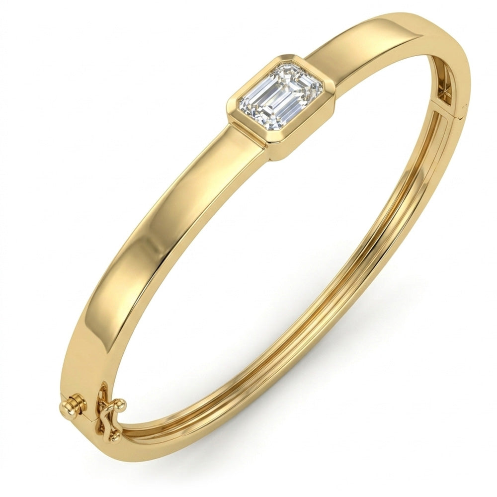 2.00ct 14K Yellow Gold Diamond Bracelet 7"