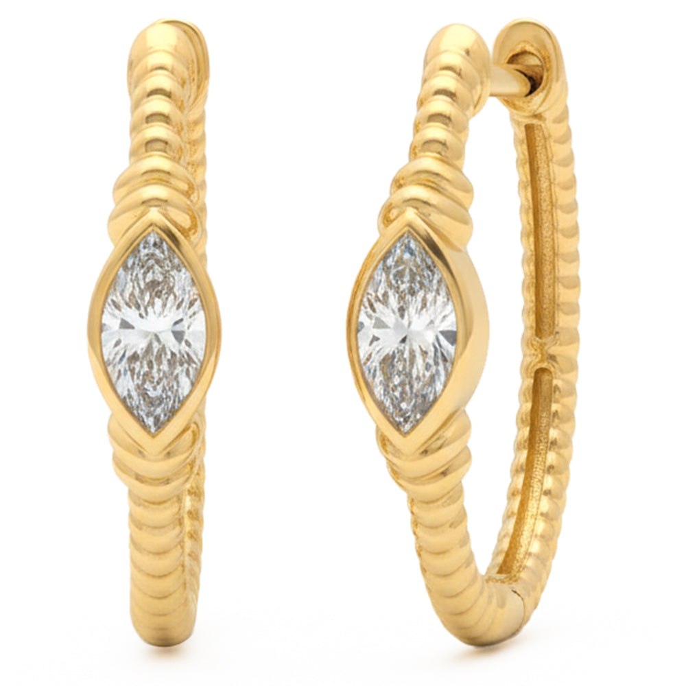 0.5ct 14K Yellow Gold Diamond Earrings