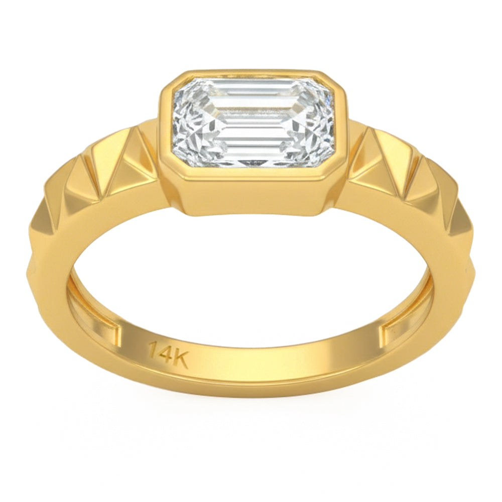 1.54ct 14K Yellow Gold Diamond Ring Size 6.5