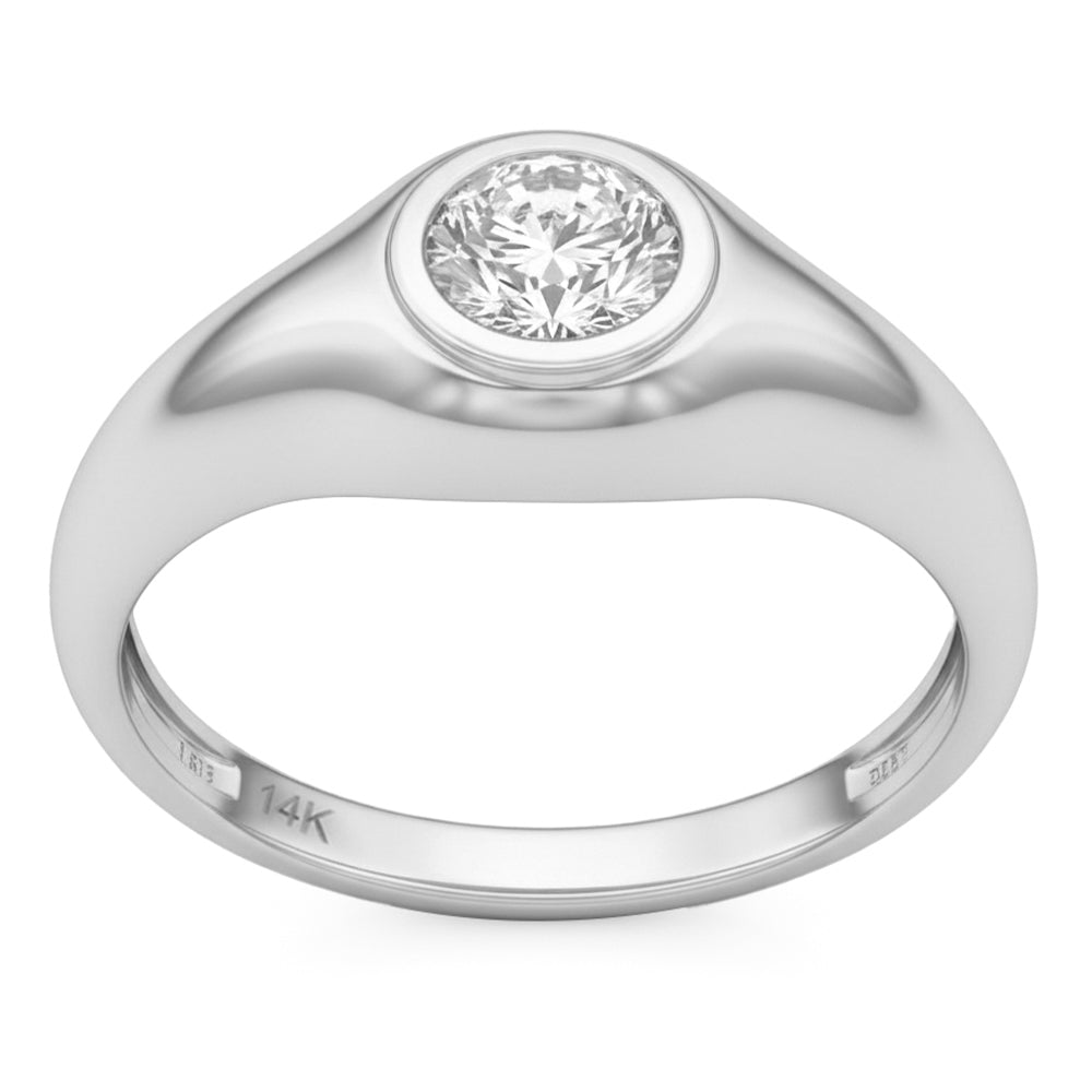 1.05ct 14K White Gold Diamond Ring Size 6.5
