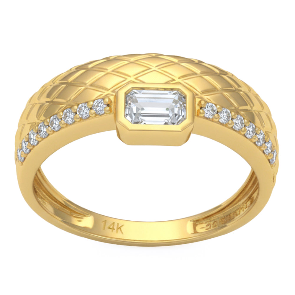 .49ct 14K Yellow Gold Diamond Ring Size 6.5
