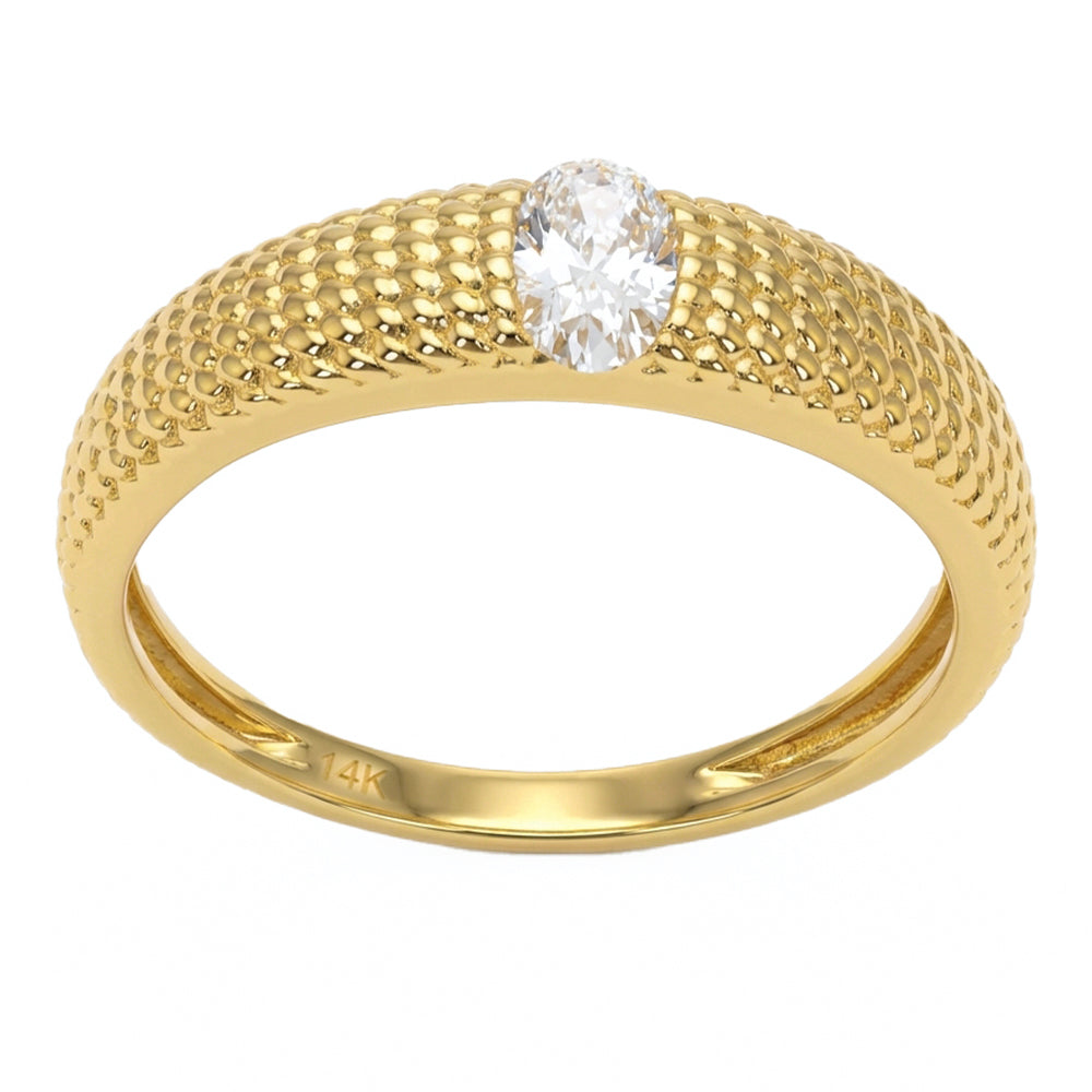 .46ct 14K Yellow Gold Diamond Ring Size 6.5