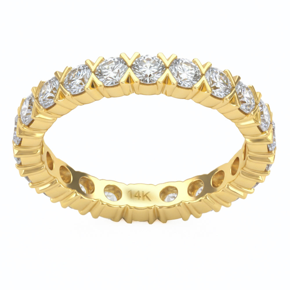 1.97ct 14K Yellow Gold Diamond Ring Size 6.5