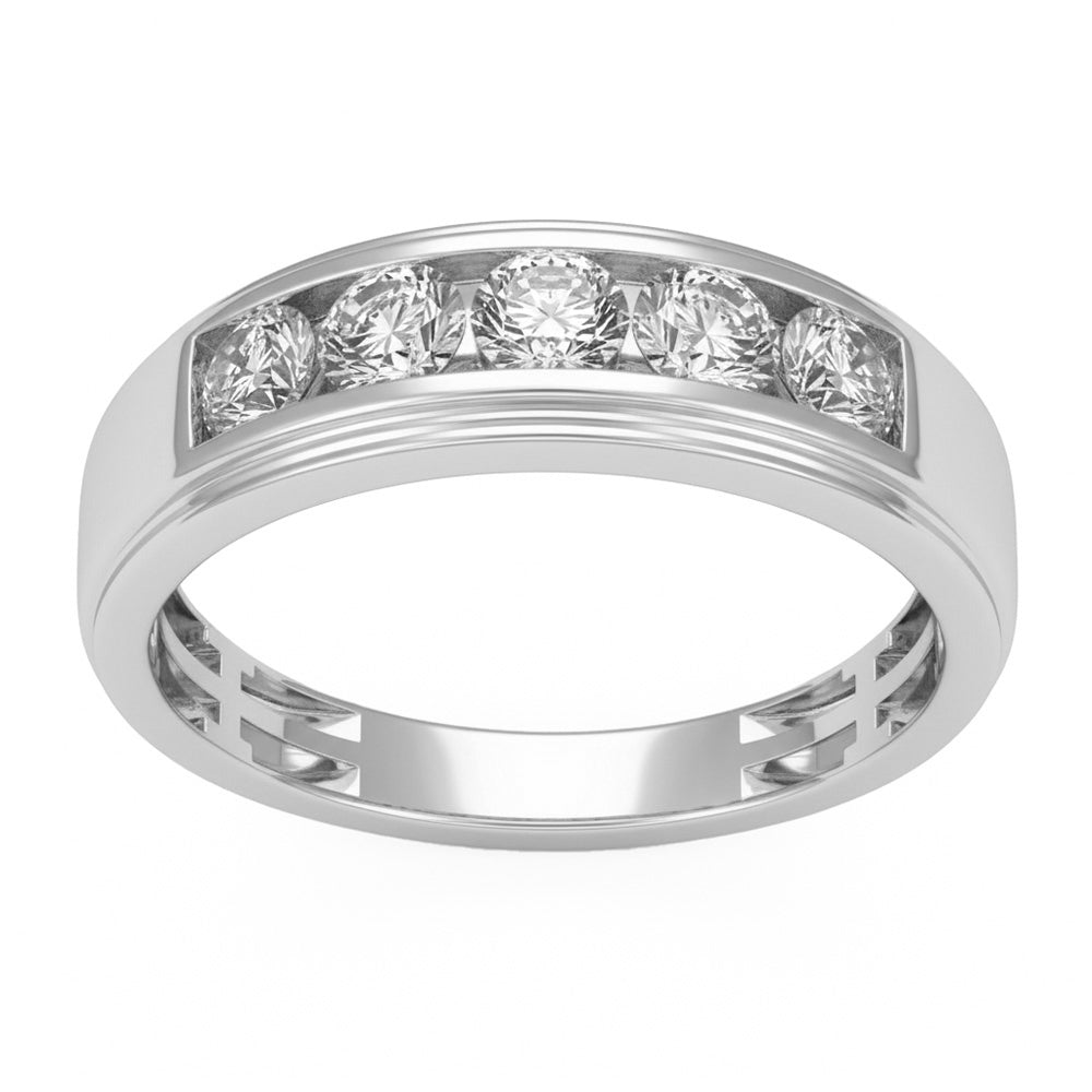 1.02ct 14K White Gold Diamond Ring Size 6.5