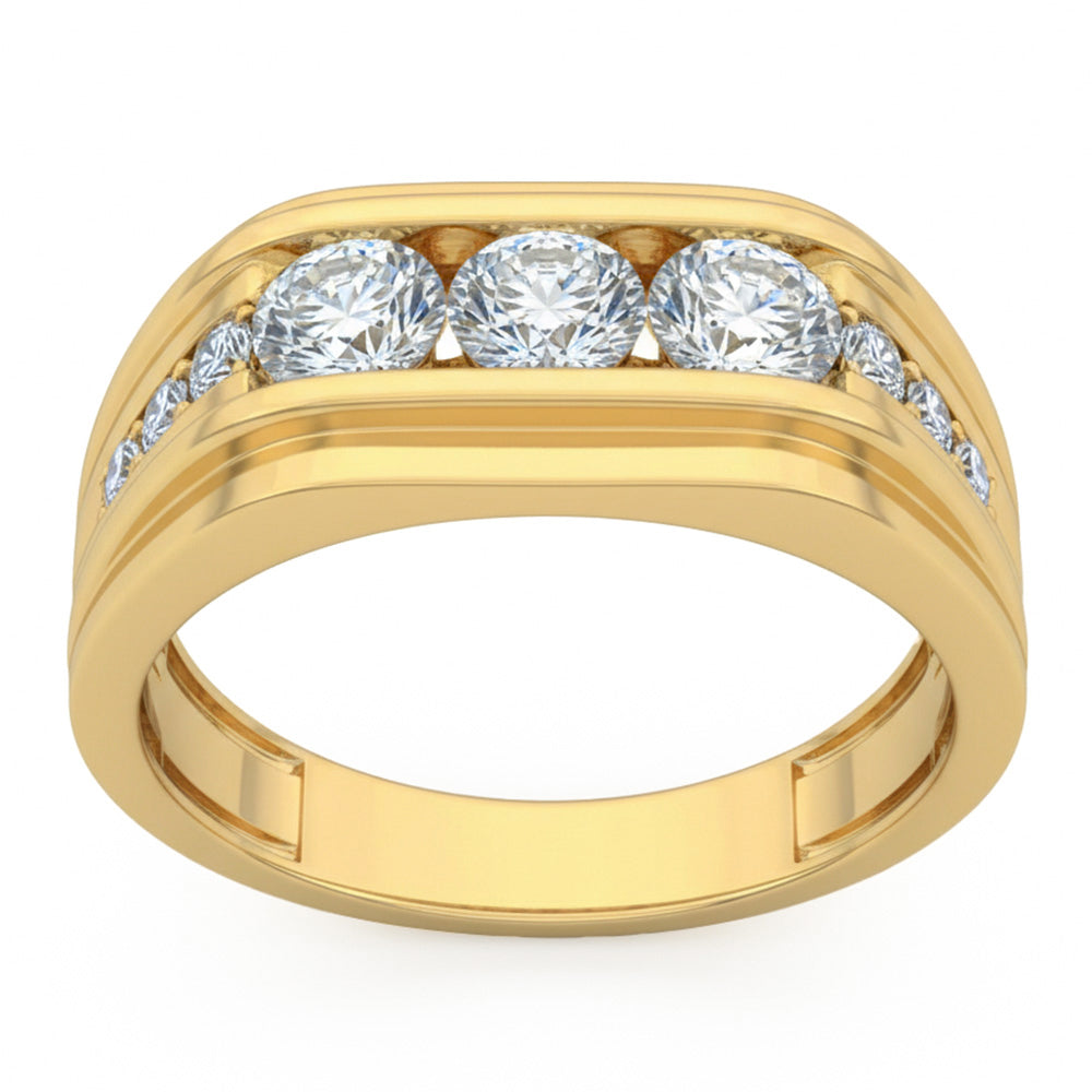 1.40ct 14K Yellow Gold Diamond Ring Size 6.5