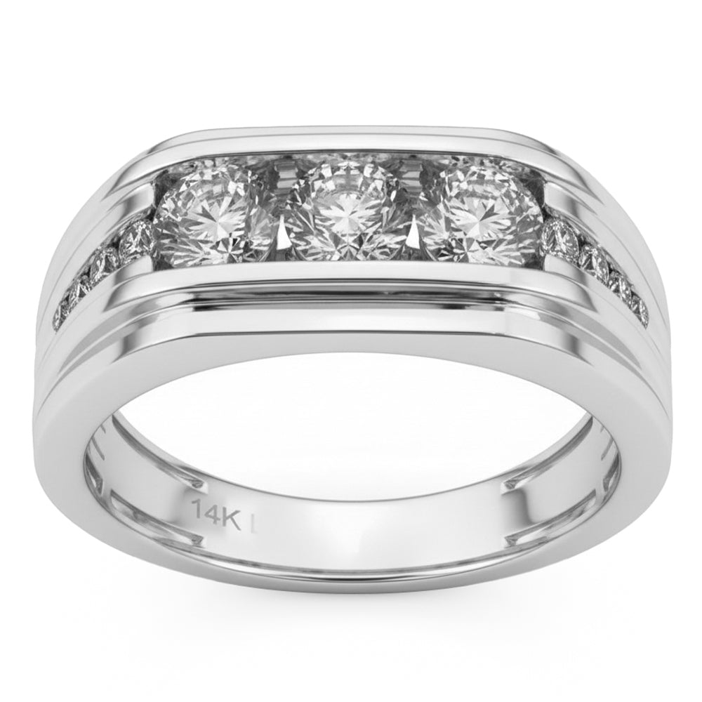 1.41ct 14K White Gold Diamond Ring Size 6.5