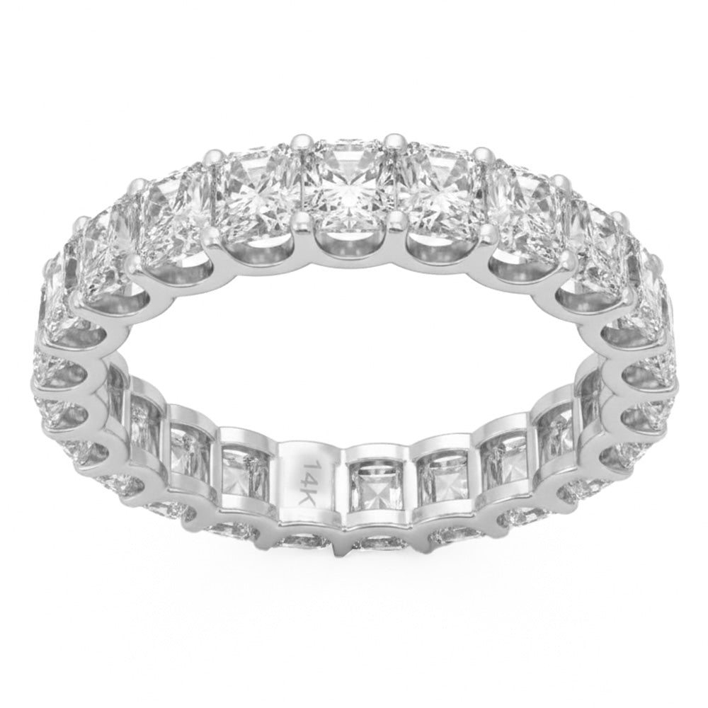 5.04ct 14K White Gold Diamond Ring Size 6.5