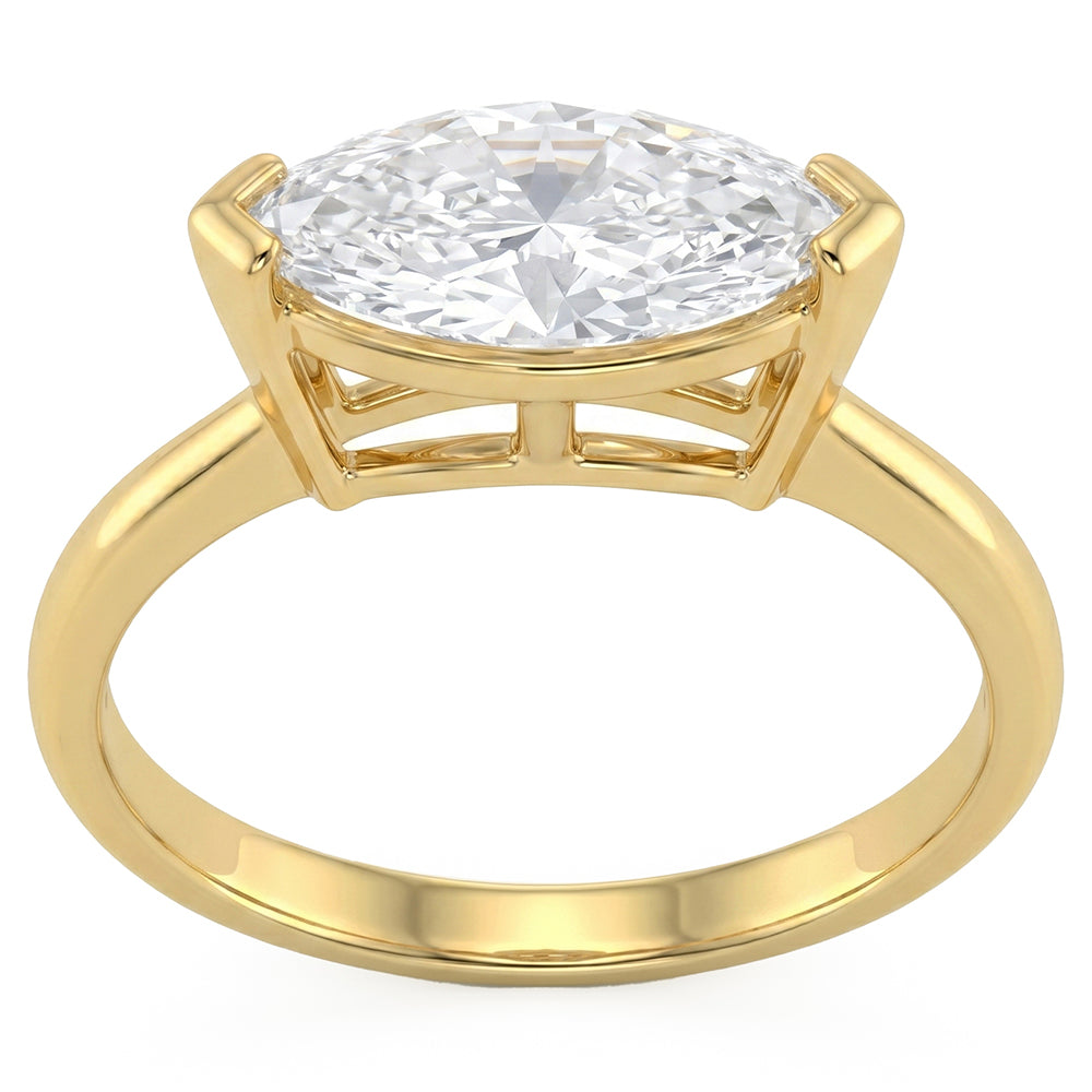 2.03ct 14K Yellow Gold Diamond Ring Size 6.5