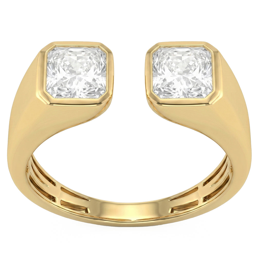 2.07ct 14K Yellow Gold Diamond Ring Size 6.5