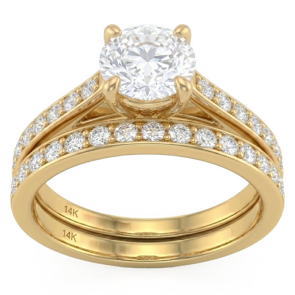 1.77ct 14K Yellow Gold Diamond Ring Size 6.5