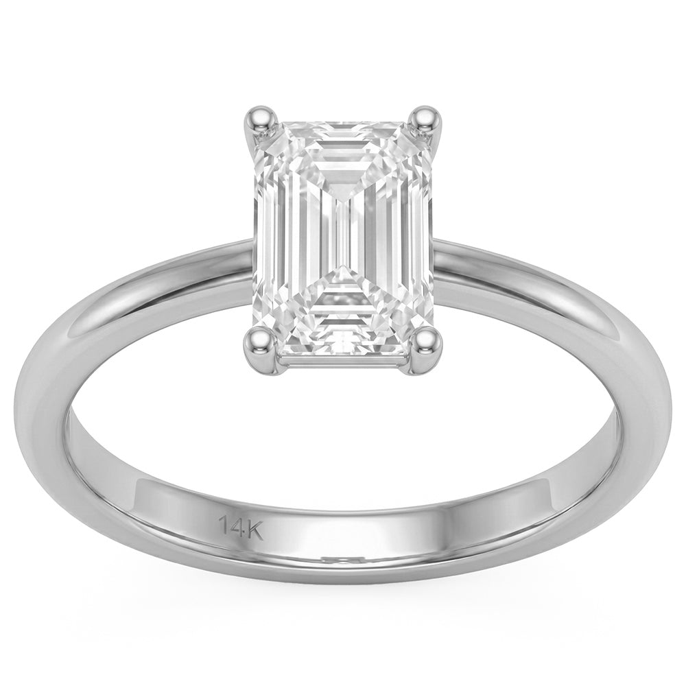 1.00ct 14K White Gold Diamond Ring Size 6.5