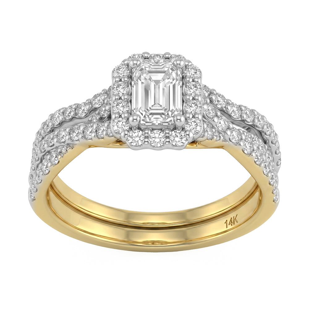 0.98ct 14K Yellow Gold Diamond Ring Size 6.5