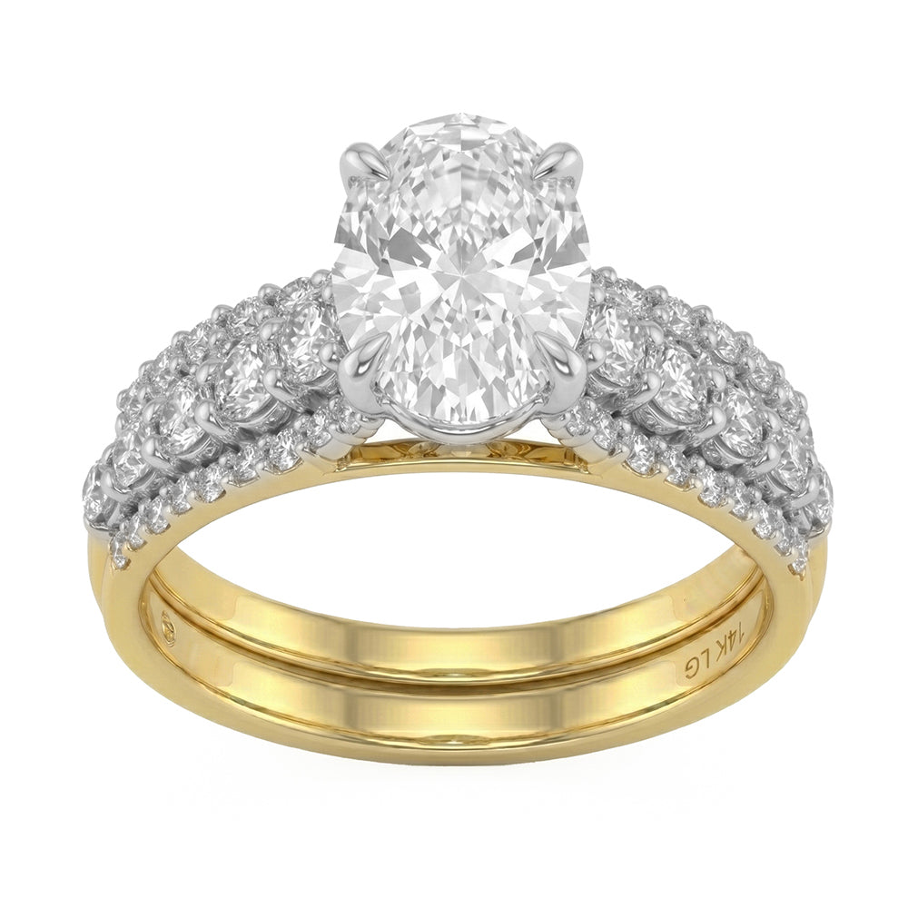 2.48ct 14K Yellow Gold Diamond Ring Size 6.5