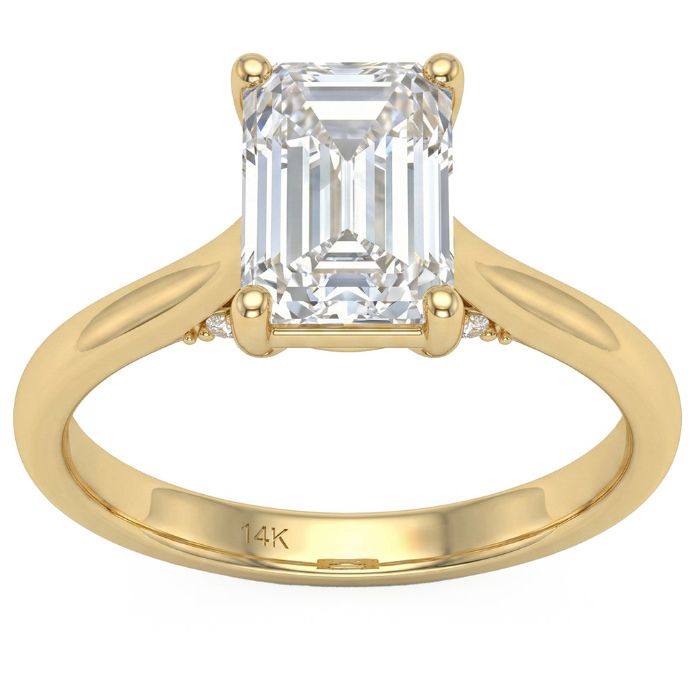 2.12ct 14K Yellow Gold Diamond Ring Size 6.5