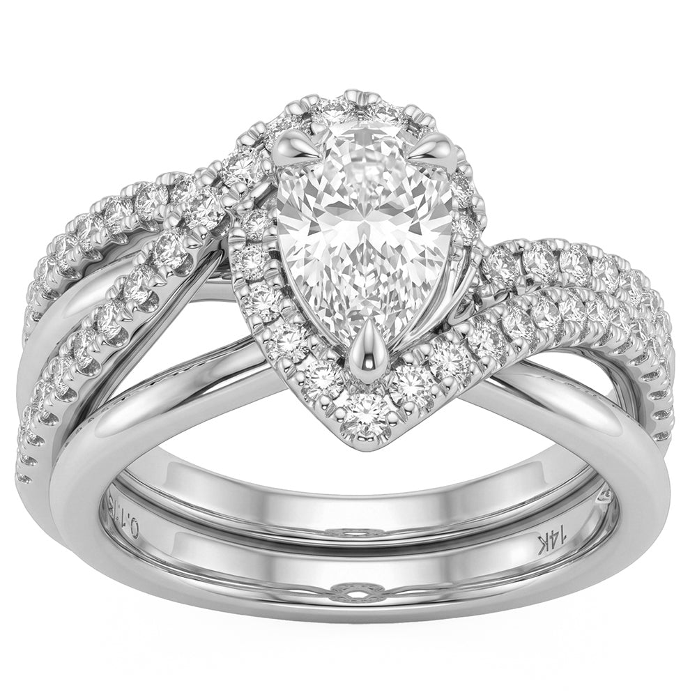 1.25ct 14K White Gold Diamond Ring Size 6.5