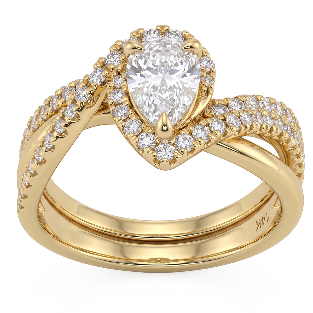 1.25ct 14K Yellow Gold Diamond Ring Size 6.5
