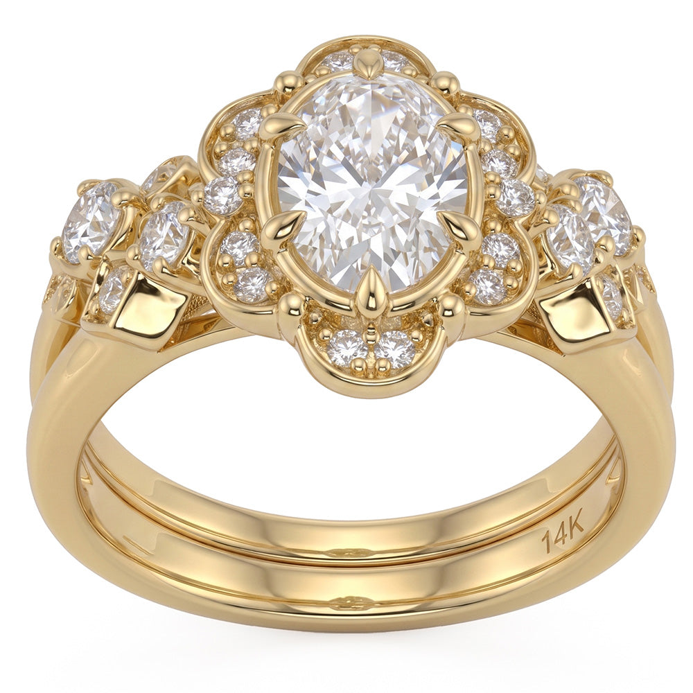 1.48ct 14K Yellow Gold Diamond Ring Size 6.5