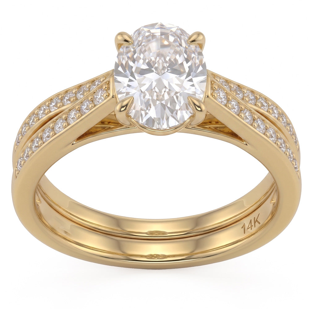 1.77ct 14K Yellow Gold Diamond Ring Size 6.5