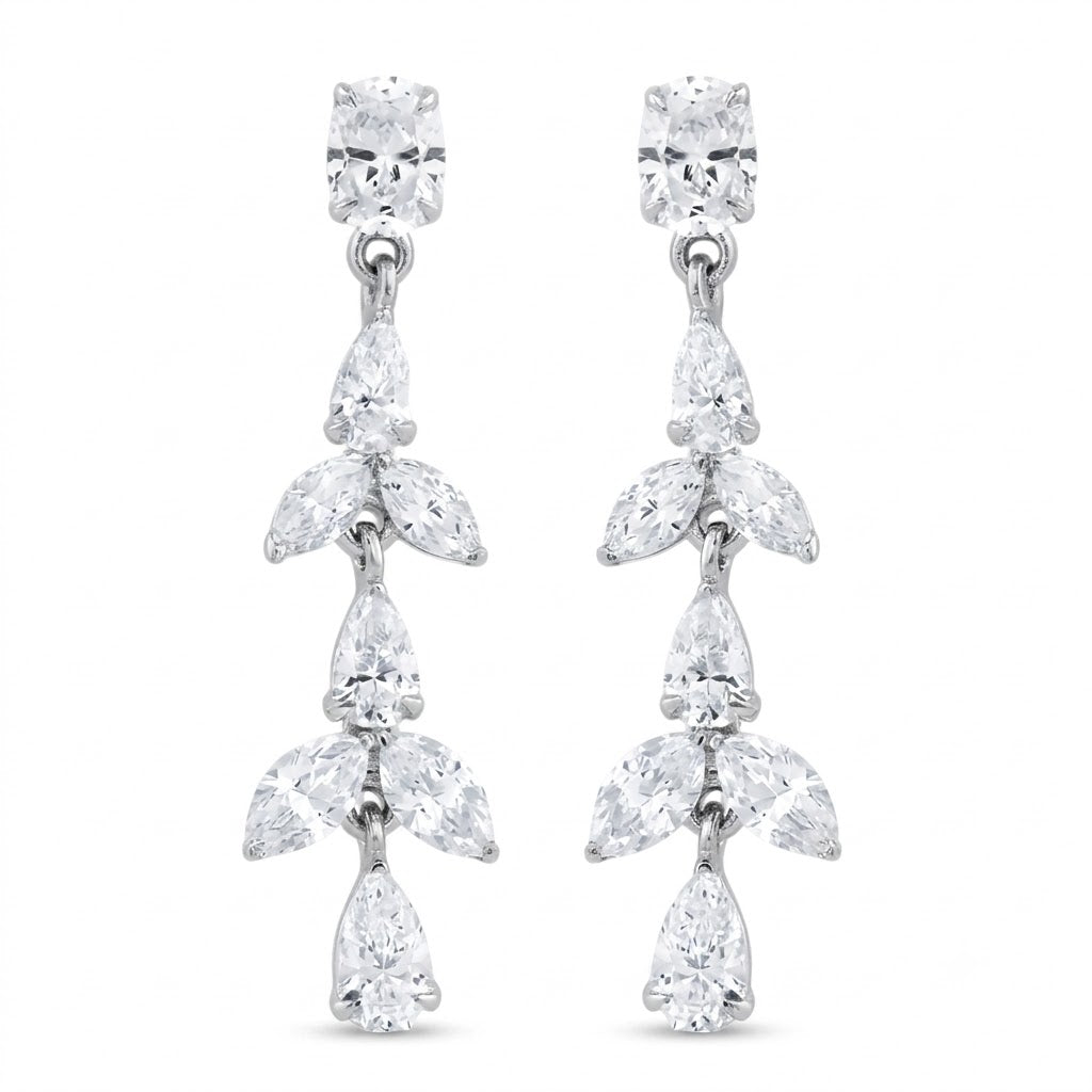 2.01ct 14K White Gold  Diamond Earrings