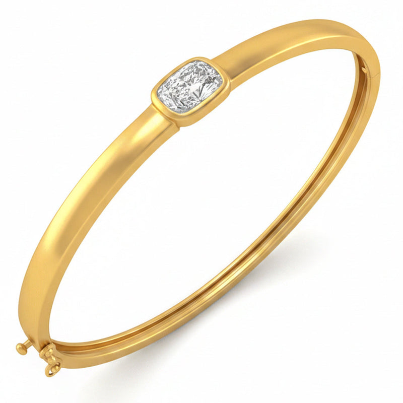 2.05ct 14K Yellow GoldLab Grown Diamond Bracelet 7"