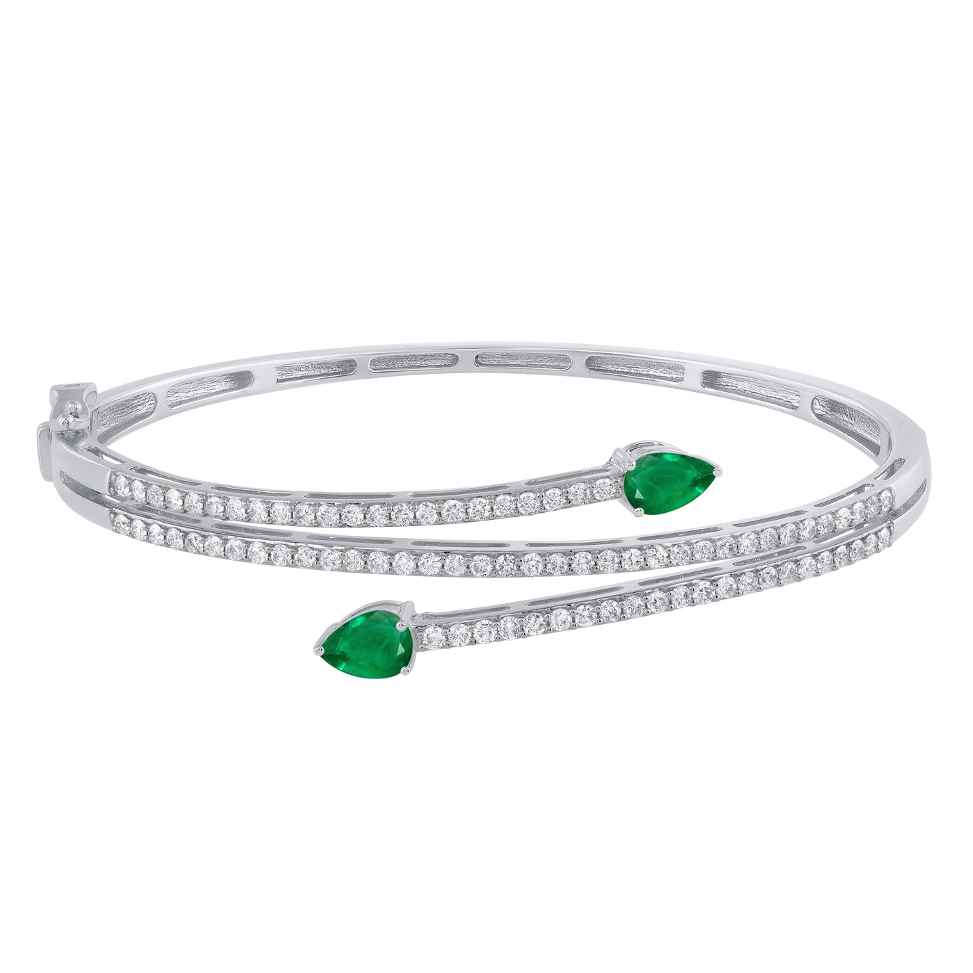 1.98ct 14K White Gold  Diamond Bracelet 7"