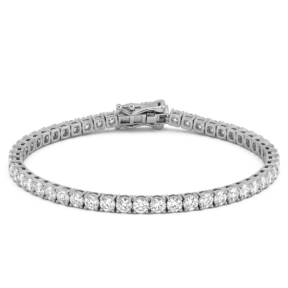 8.25ct 14K White Gold  Diamond Bracelet 7"