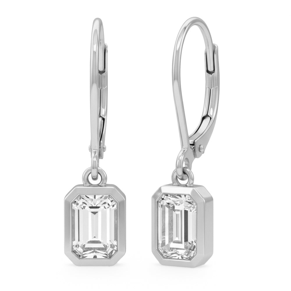 .96ct 14K White Gold  Diamond Earrings