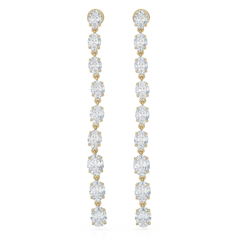 3ct 14K White Gold Lab Grown Diamond Earrings