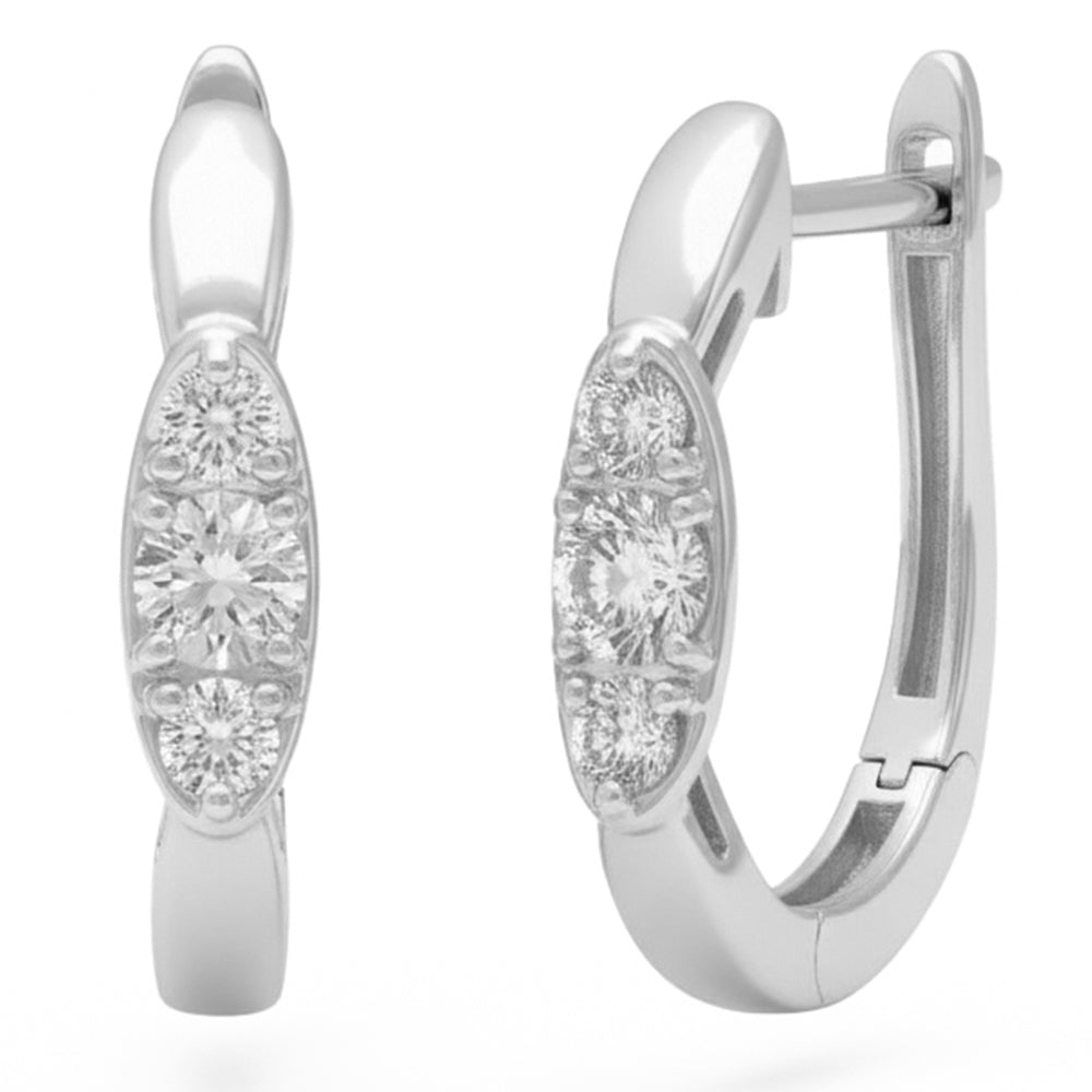 0.5ct 14K White Gold  Diamond Earrings