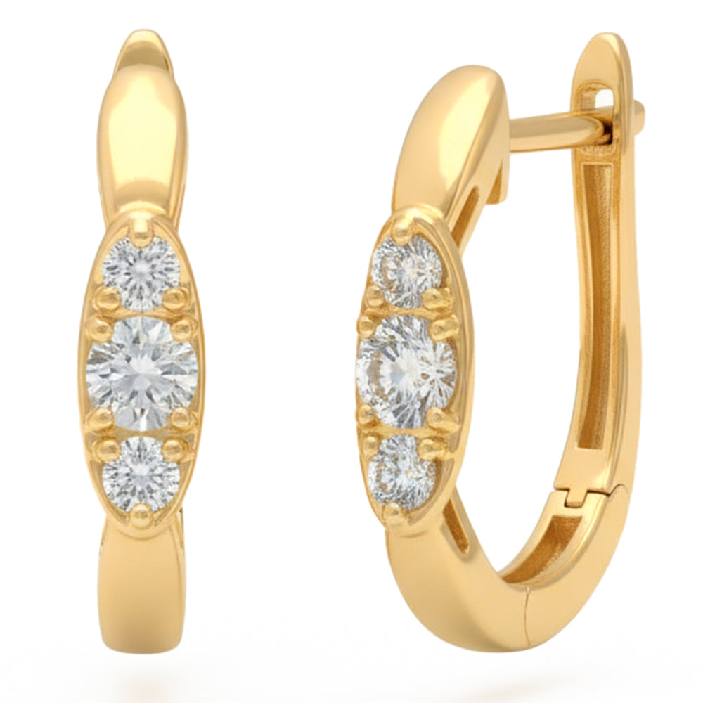 0.5ct 14K Yellow Gold  Diamond Earrings
