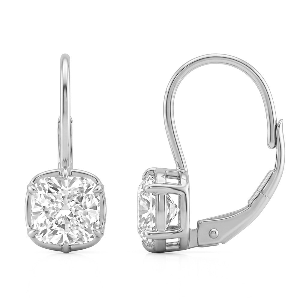 2.06ct 14K White Gold  Diamond Earrings