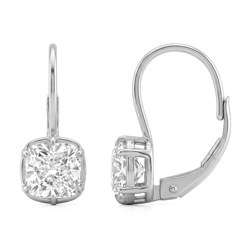 2.06ct 14K White Gold Lab Grown Diamond Earrings