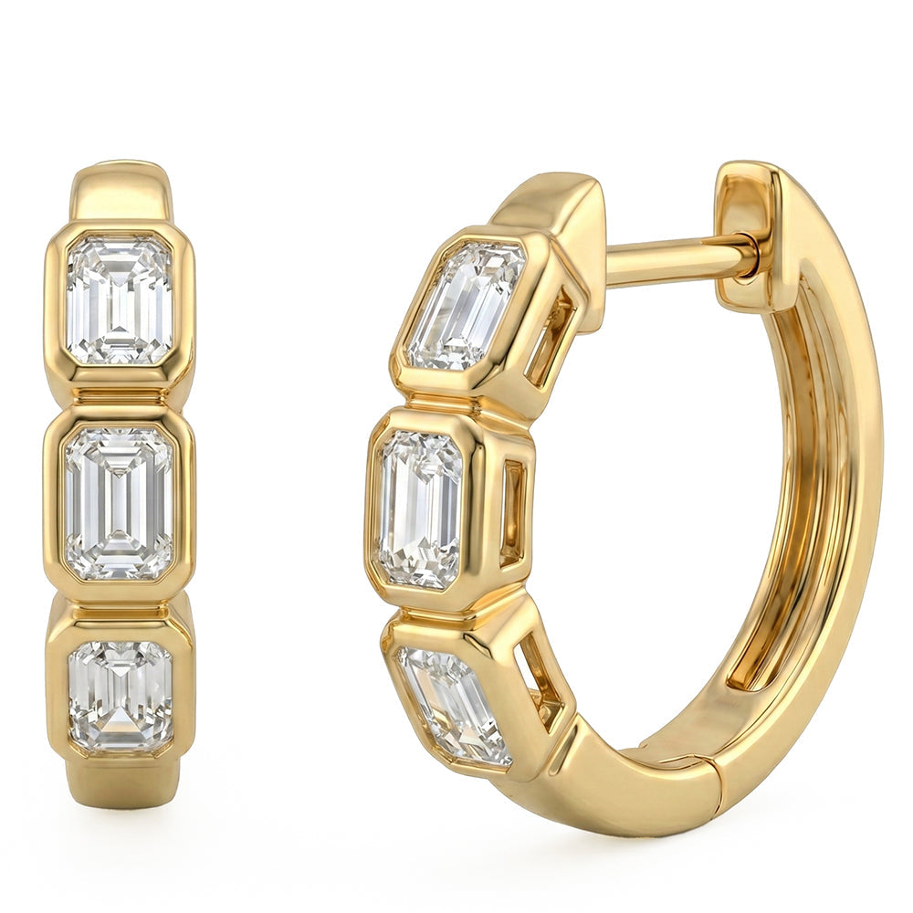 .60ct 14K Yellow Gold  Diamond Earrings