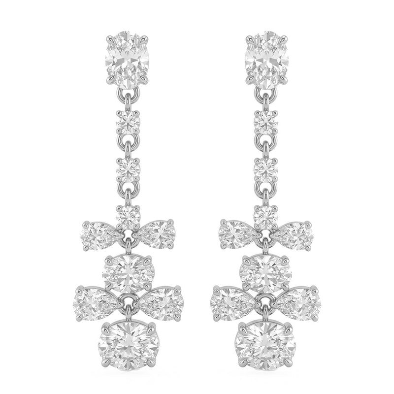 2.50ct 14K White Gold Lab Grown Diamond Earrings