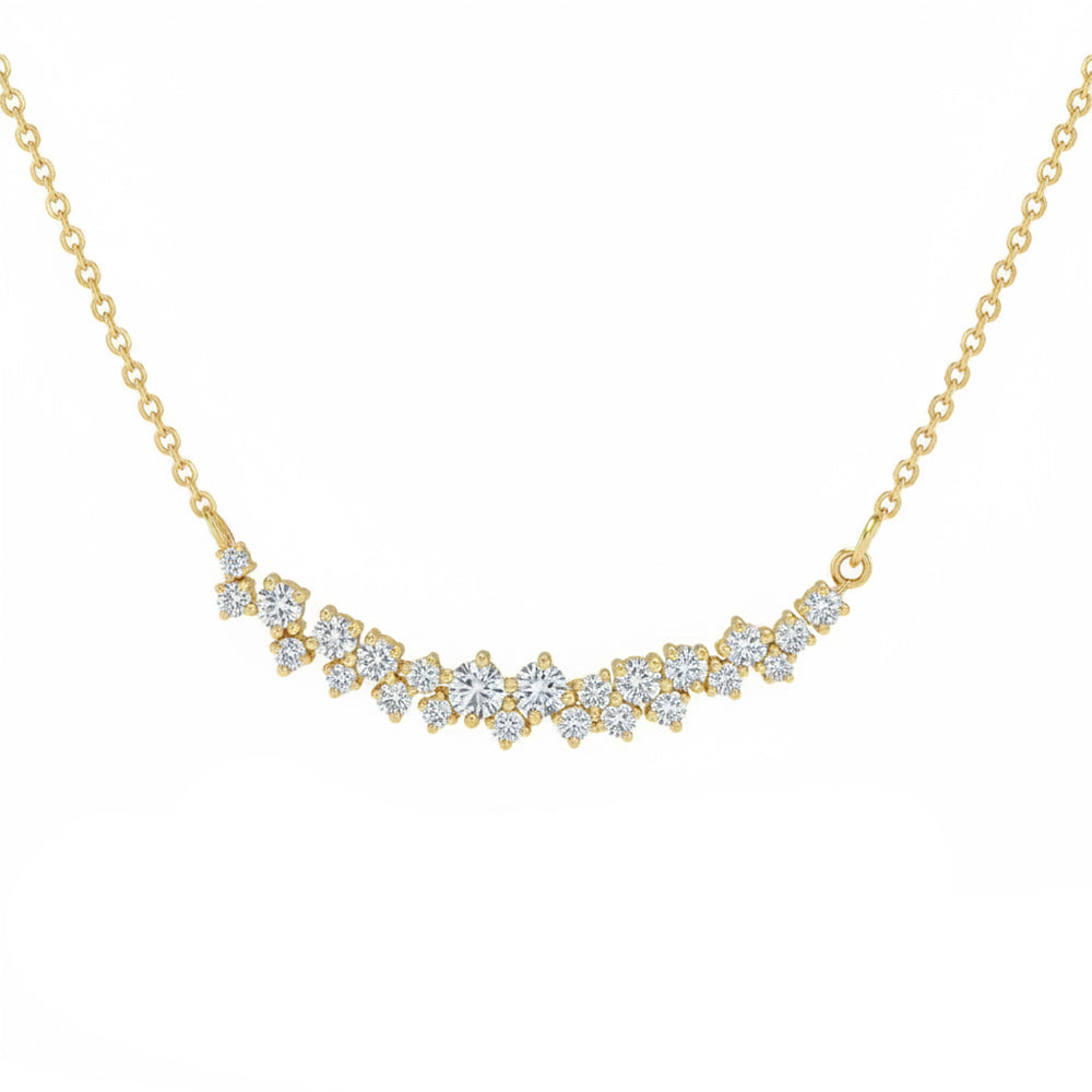 .50ct 14K Yellow Gold  Diamond Necklace 18"