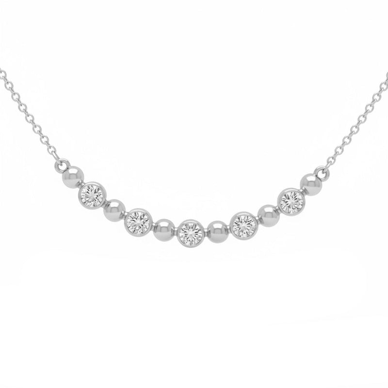 .33ct 14K White Gold Lab Grown Diamond Necklace 18"