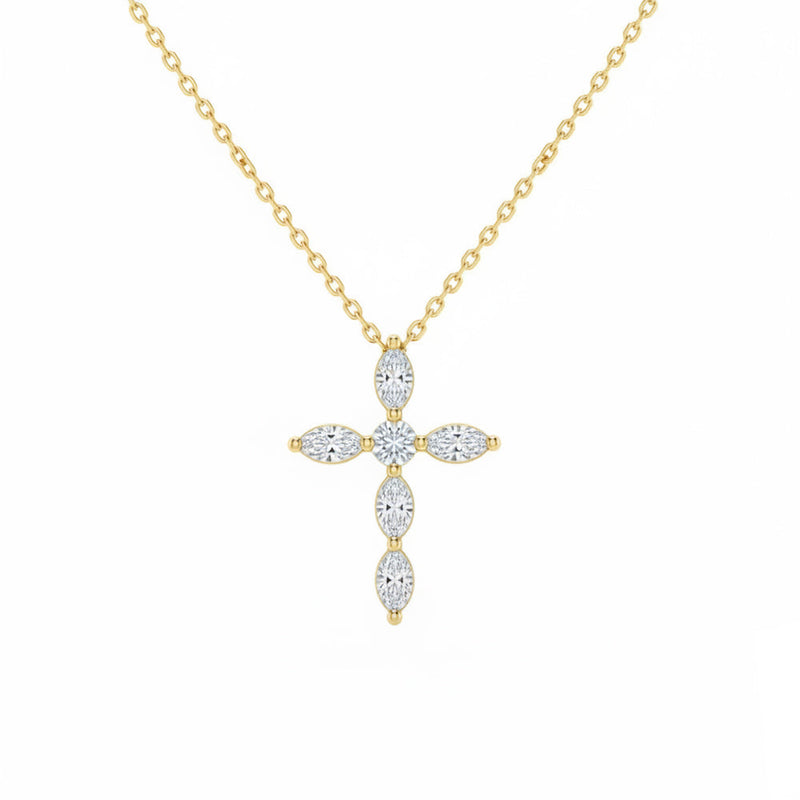 .49ct 14K Yellow Gold Lab Grown Diamond Necklace 18"