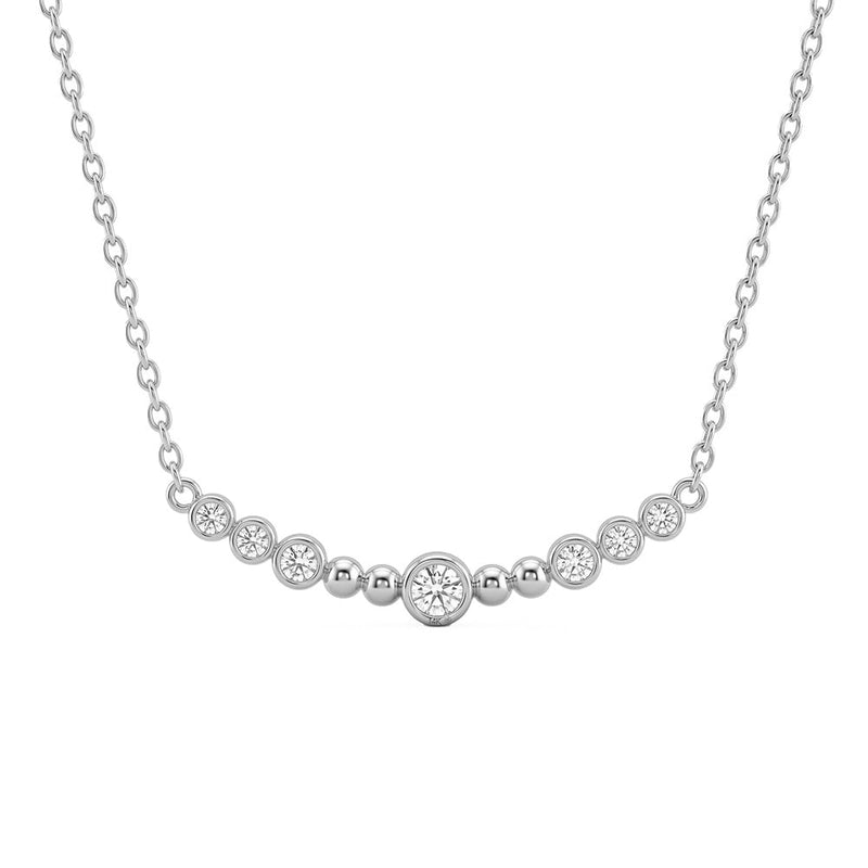 .25ct 14K White Gold Lab Grown Diamond Necklace 18"