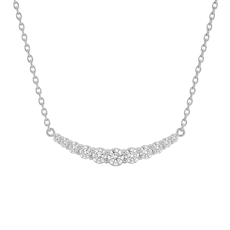 .53ct 14K White Gold Lab Grown Diamond Necklace 18"