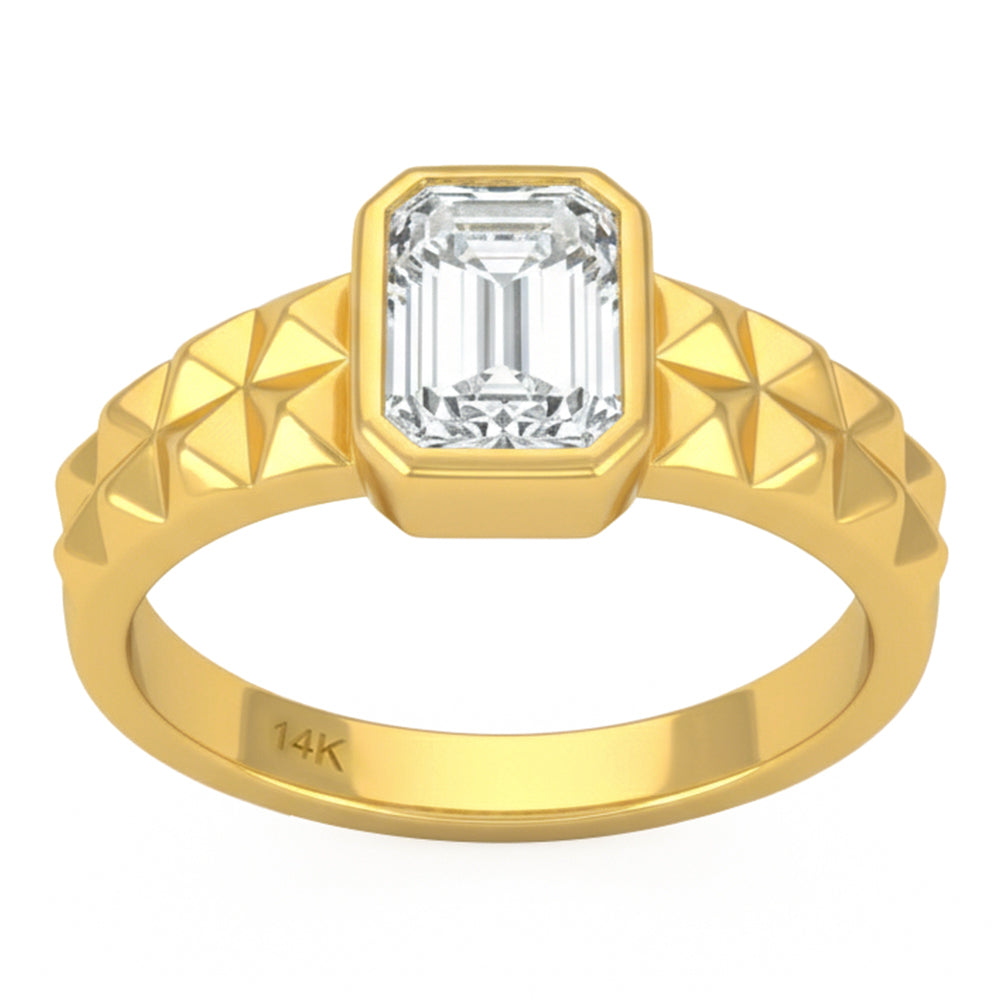 1.52ct 14K Yellow Gold  Diamond Ring Size 6.5