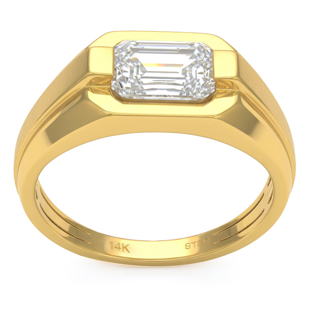 2.04ct 14K Yellow Gold  Diamond Ring Size 6.5