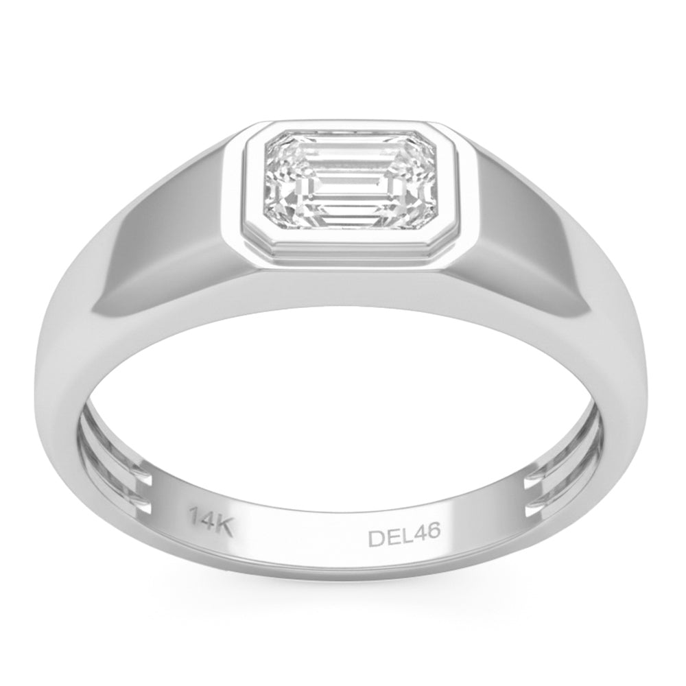 1.03ct 14K White Gold  Diamond Ring Size 6.5