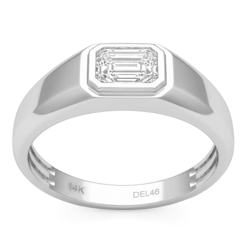 1.03ct 14K White Gold Lab Grown Diamond Ring Size 6.5