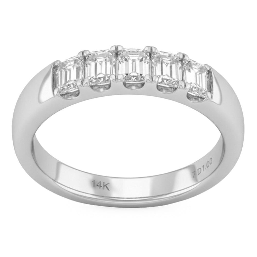 .99ct 14K White Gold  Diamond Ring Size 6.5