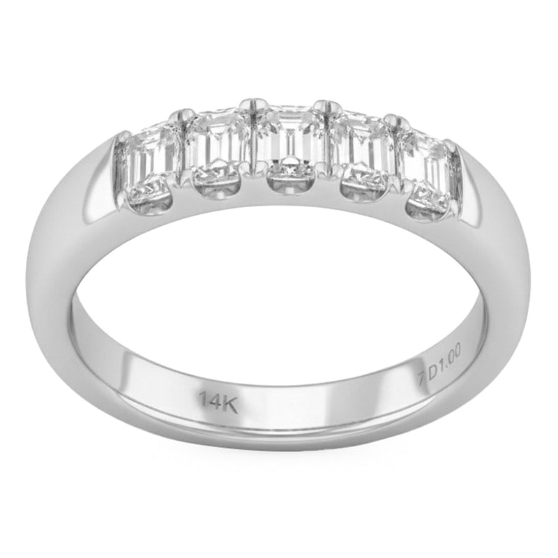 .99ct 14K White Gold Lab Grown Diamond Ring Size 6.5