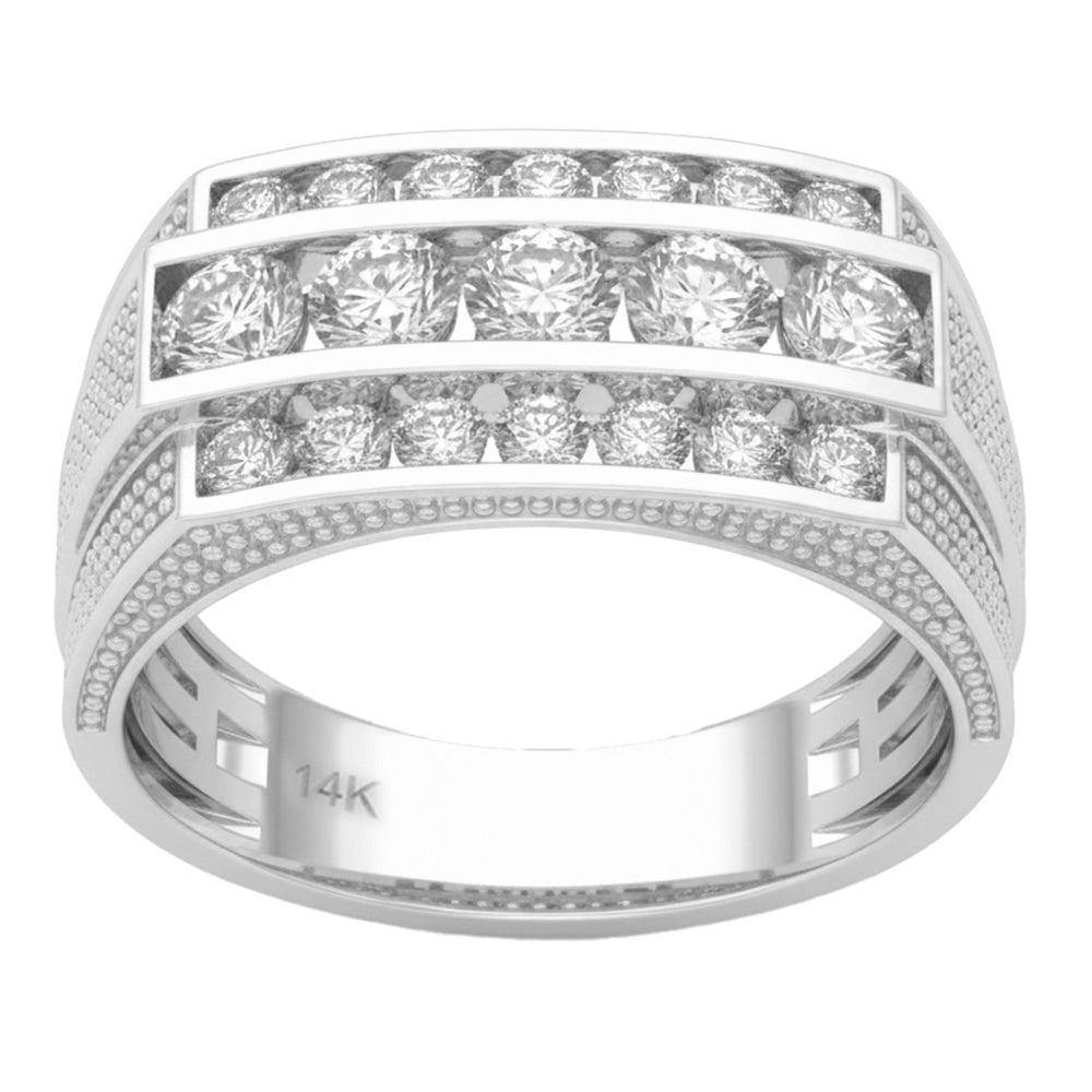 1.46ct 14K White Gold  Diamond Ring Size 6.5