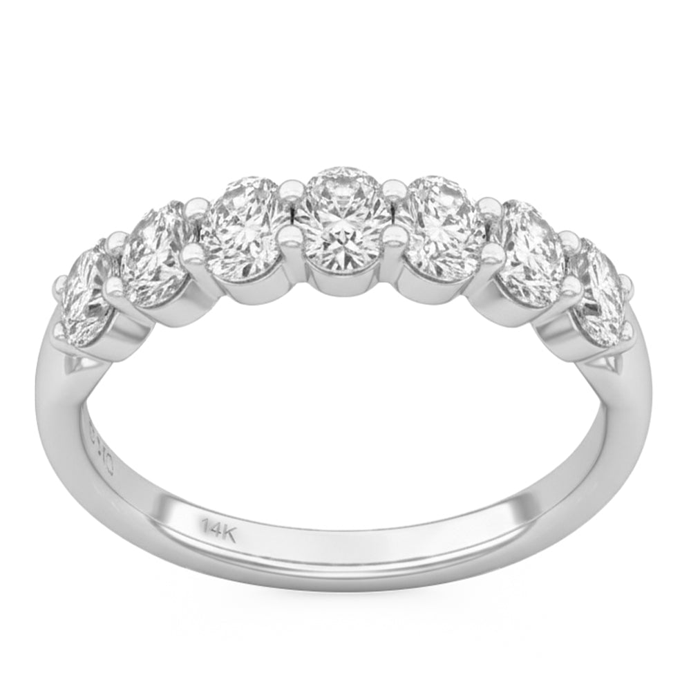 1.07ct 14K White Gold  Diamond Ring Size 6.5