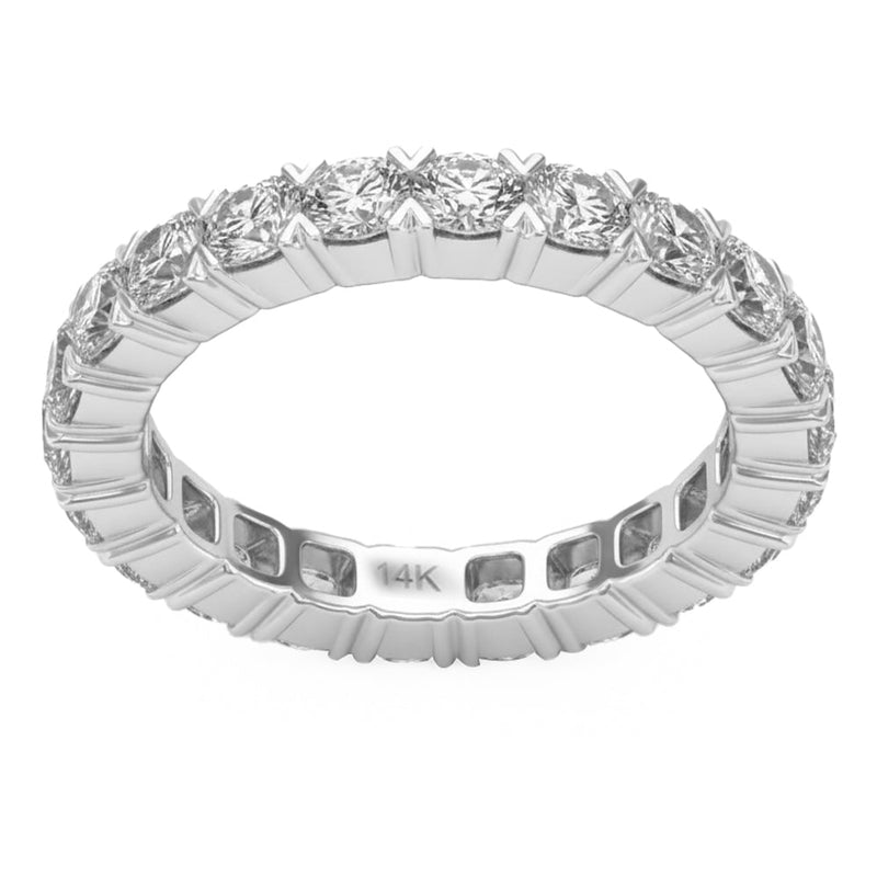 2.30ct 14K White Gold Lab Grown Diamond Ring Size 6.5